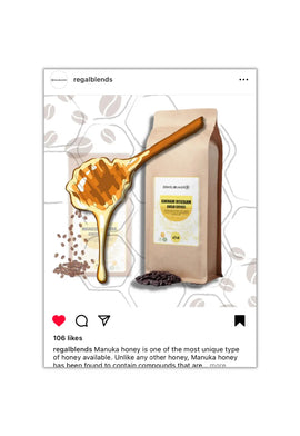 Manuka Honey Benefits, Organic Coffee Benefits, Instagram Post