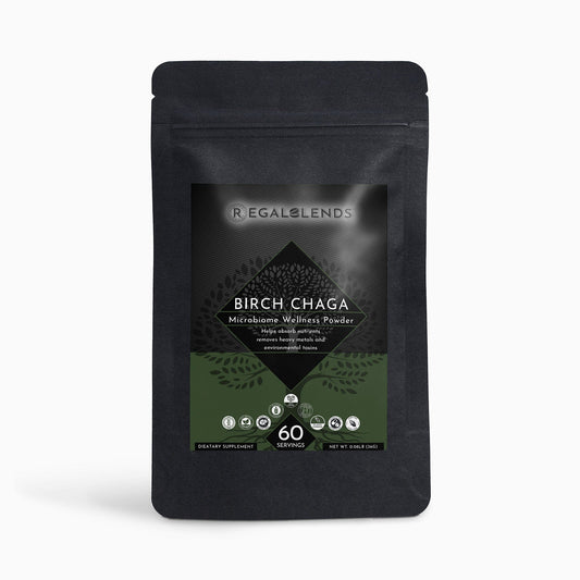 Pack of REGALBLENDS Birch Chaga Microbiome Wellness Powder