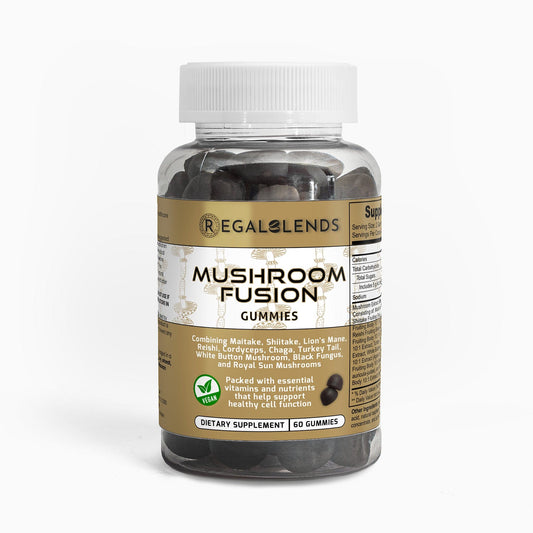 Bottle of Regalblends Mushroom Fusion